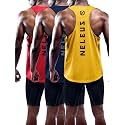 NELEUS Men's 3 Pack Dry Fit Y-Back Muscle Tank Workout Gym Shirt