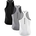 NELEUS Men's 3 Pack Dry Fit Y-Back Muscle Tank Workout Gym Shirt