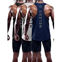NELEUS Men's 3 Pack Dry Fit Y-Back Muscle Tank Workout Gym Shirt