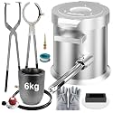 Nelyrho 6KG Propane Melting Furnace Kit, 2500°F Stainless Steel Smelter