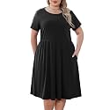 Nemidor Women Plus Size Casual Dress Midi