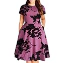 Nemidor Women Plus Size Casual Dress Midi