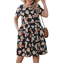 Nemidor Women Plus Size Casual Dress Midi