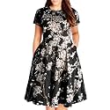 Nemidor Women Plus Size Casual Dress Midi