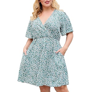 Nemidor Women Plus Size Summer Dress Casual