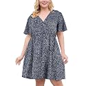 Nemidor Women Plus Size Summer Dress Casual