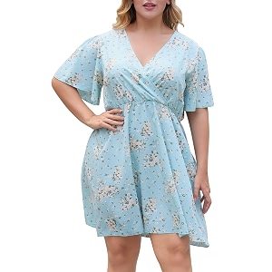 Nemidor Women Plus Size Summer Dress Casual