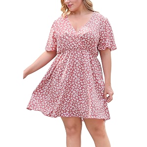 Nemidor Women Plus Size Summer Dress Casual