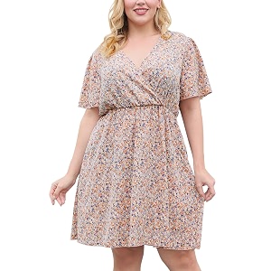 Nemidor Women Plus Size Summer Dress Casual
