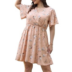 Nemidor Women Plus Size Summer Dress Casual
