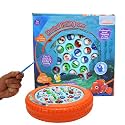 Nemo Theme Musical Fishing Game - Battery Operated Rotating Board with 21 Fishes &amp; 4 Fishing Poles - Educational &amp; Interactive Learning Toy| Birthday Gift for Kids Ages 3+ (Multicolor)