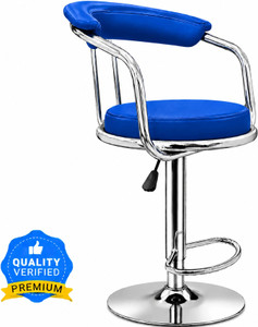 neo chair classic blue revolving  kitchen  caf  stores  leatherette metal bar stool