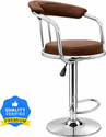 neo chair Classic Brown Revolving | Kitchen | Café | Stores | Leatherette Metal Bar Stool