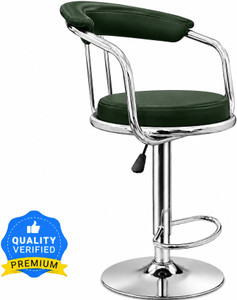 neo chair classic green revolving  kitchen  caf  stores  leatherette metal bar stool