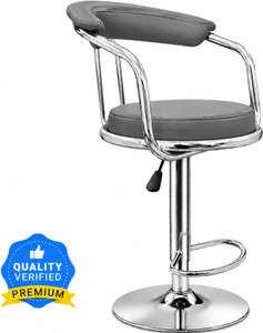 neo chair classic grey revolving  kitchen  caf  stores  leatherette metal bar stool