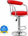 neo chair Classic Orange Revolving | Kitchen | Café | Stores | Leatherette Metal Bar Stool
