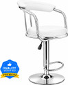 neo chair Classic Orange Revolving | Kitchen | Café | Stores | Leatherette Metal Bar Stool