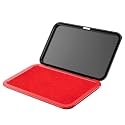 NEO MARK Large Stamp Pad, 3.5" x 6.25", Felt Ink Pad, Red