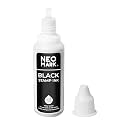 NEO MARK Stamp Ink, Quick-Drying Refill for Self-Inking Stamps, Black 1oz