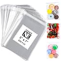 NEOACT 300 PCS 5"x7" Cookie Bags Clear Resealable Cellophane Bags