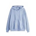 NEOAMBERCasual Solid Full Sleeves Women Stylish Hooded