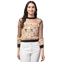 NEOAMBER Women Stylish Sleeveless Sequin Net Western