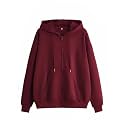 NEOAMBERCasual Solid Full Sleeves Women Stylish Hooded