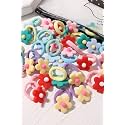 NEOBABY Colorful Flower Design Elastic Hair Bands