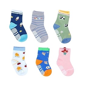 neobaby cotton anti slip dotted socks for kids amp babies boys amp girls assortedrandom designs