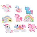NEOBABY Silicone Cute Unicon Pony & Rainbow Shoe Charms | Jibbitz Charms For Decoration Unique Designs & Compatible With Croc & Clogs (Assorted, Random Desings (Pack Of 24), Multi
