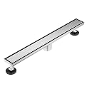 Neodrain 60" Brushed Linear Shower Drain,2-in-1 Flat&amp; Tile Insert Cover