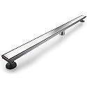 Neodrain 72" Brushed Linear Shower Drain,2-in-1 Flat&amp; Tile Insert Cover