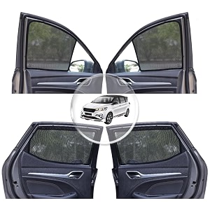 neodrift 39neoshade39 magnetic car sunshades for maruti suzuki ertiga 2018-2024 set of 6 - front middle amp rear - zipper only on middle rowuv protection magnetic grip privacy amp heat control