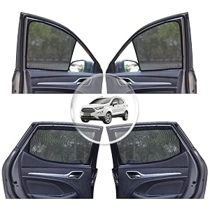 neodrift 39neoshade39 magnetic car sunshades for ford ecosport set of 4 - front amp rear - zipper only on rear rowuv protection magnetic grip privacy amp heat control