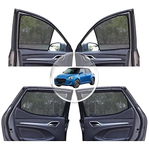 neodrift 39neoshade39 magnetic car sunshades for maruti suzuki swift 18-23