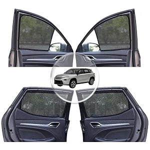neodrift 39neoshade39 magnetic car sunshades for toyota hyryder set of 6 - front middle amp rear - zipper only on middle rowuv protection magnetic grip privacy amp heat control