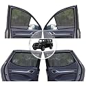 NEODRIFT 'NeoShade' Magnetic Car Sunshades for Mahindra Thar (2020-2026) (Set of 4 - Front &amp; Rear - Zipper Only on Rear Row)(UV Protection, Magnetic Grip, Privacy &amp; Heat Control)