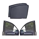 Neodrift Nylon Magnetic Car Sunshades For Toyota Innova Crysta (UV Protection, Strong Magnetic Grip, Zipper Design, Temperature Control) (Set Of 6)