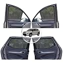 NEODRIFT 'NeoShade' Magnetic Car Sunshades for Toyota Hyryder (UV Protection, Strong Magnetic Grip, Zipper Design, Temperature Control) (Set of 6)