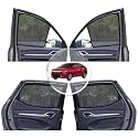 NEODRIFT 'NeoShade' Magnetic Car Sunshades for Honda Amaze (UV Protection, Strong Magnetic Grip, Zipper Design, Temperature Control) (Model: 2018-2024) (Set of 4)
