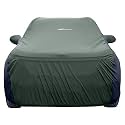 NEODRIFT 'SuperTech' Car Cover for Kia Syros (100% Water-Resistant, All Weather Protection, Tailored Fit, Multi-Layered &amp; Breathable Fabric) (Colour: Light Green+Black)