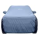 NEODRIFT 'SuperTech' Car Cover for Kia Syros (100% Water-Resistant, All Weather Protection, Tailored Fit, Multi-Layered &amp; Breathable Fabric) (Colour: Light Blue+Black)