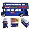 Friction Powered London Double Decker Bus Toy for Kids Toddlers Boys Girls | Pull Back City Travel Bus Vehicle Toy | Durable Plastic Tours Toy Age 3+ | BIS Certified | NeoKiddo (Blue)