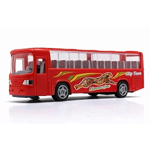 pull back school bus toy for kids toddlers boys girls  limousine travel bus vehicle toy with openable doors amp luggage boot  pull along model toy age 4  bis certified  neokiddo red