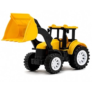 friction powered bulldozer toy for kids toddlers boys girls  push and go construction loader vehicle truck  building machine play toy age 3  bis certified  neokiddo yellow
