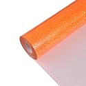 Neon Orange Glitter Heat Transfer Vinyl 12" x 5 ft HTV for Shirts, Glitter HTV for All Cutter Machine - Easy to Cut &amp; Weed for Heat Vinyl Design