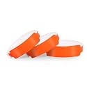 Neon Orange Plastic Wristbands 500 Pack Waterproof for Events