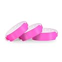 Neon Pink Plastic Wristbands 500 Pack Waterproof for Events