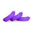 Neon Purple Plastic Wristbands 500 Pack Waterproof for Events