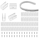 Neon Rope Light Clips with Screws, 50 Pack, Fits 6mm Neon Light